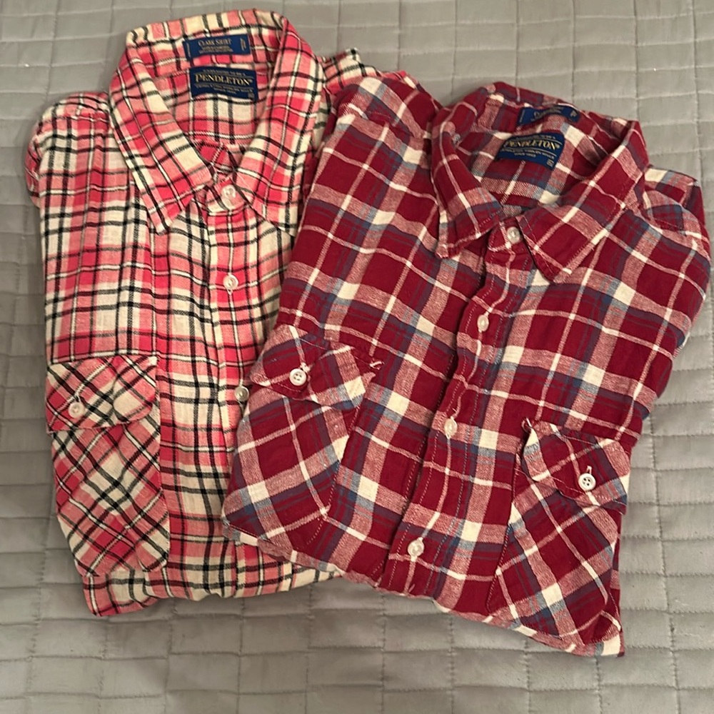 2 Pendleton Flannels - image 1